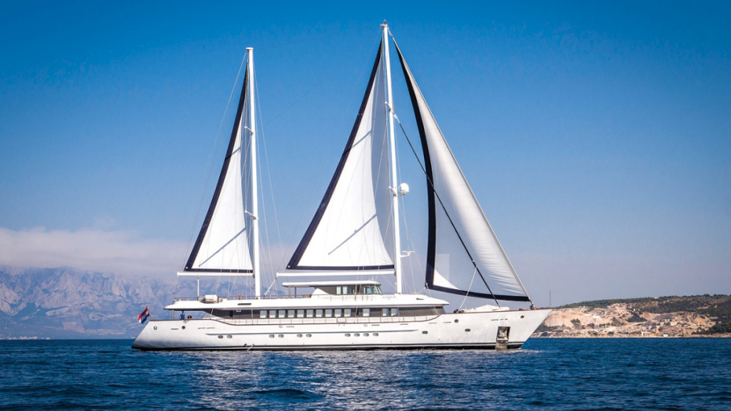 Luxury gulet yacht AIAXAIA for charters in Croatia and Caribbean with Contact Yachts