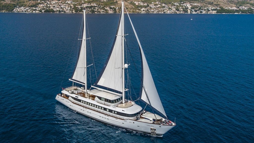 Luxury gulet yacht AIAXAIA for charters in Croatia and Caribbean with Contact Yachts