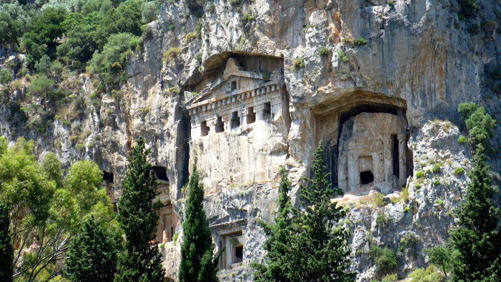 Ancient Caunos-Dalyan - beautiful yacht charter destination in Turkey for summer vacation with family