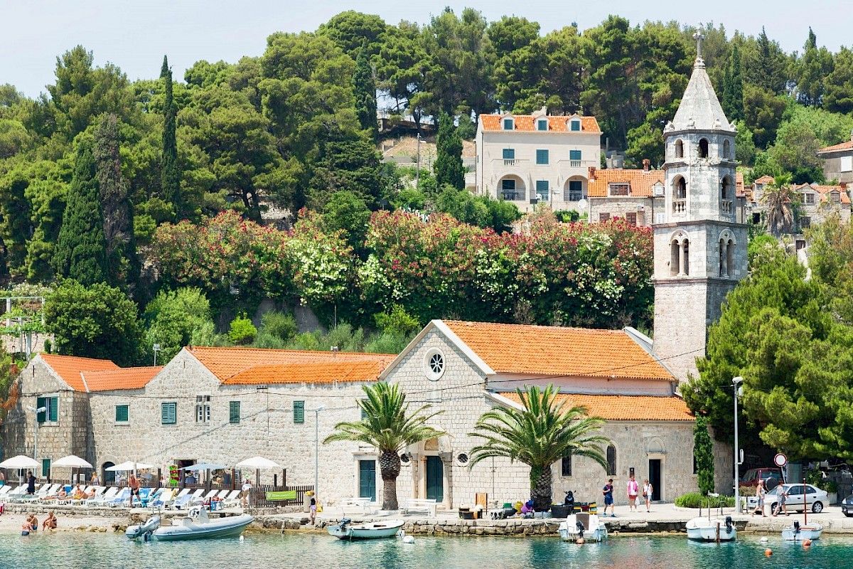 Beautiful popular yacht destination in Croatia - Cavtat - ideal for luxury charter vacation with Contact Yachts travel company