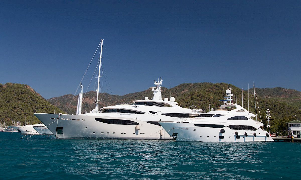 Beautiful yacht charter destination Gocek in Turkey for perfect summer family vacation