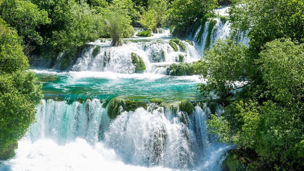 Krka National Park is a popular yacht charter destination site while chartering a yacht in Croatia