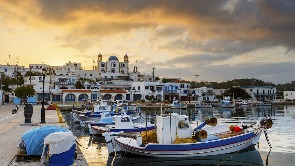 Beautiful yacht charter destination in Greece Lipsi island for summer family vacation