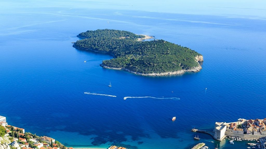 Lokrum island - beautiful luxury yacht charter destination in Croatia for perfect summer vacation