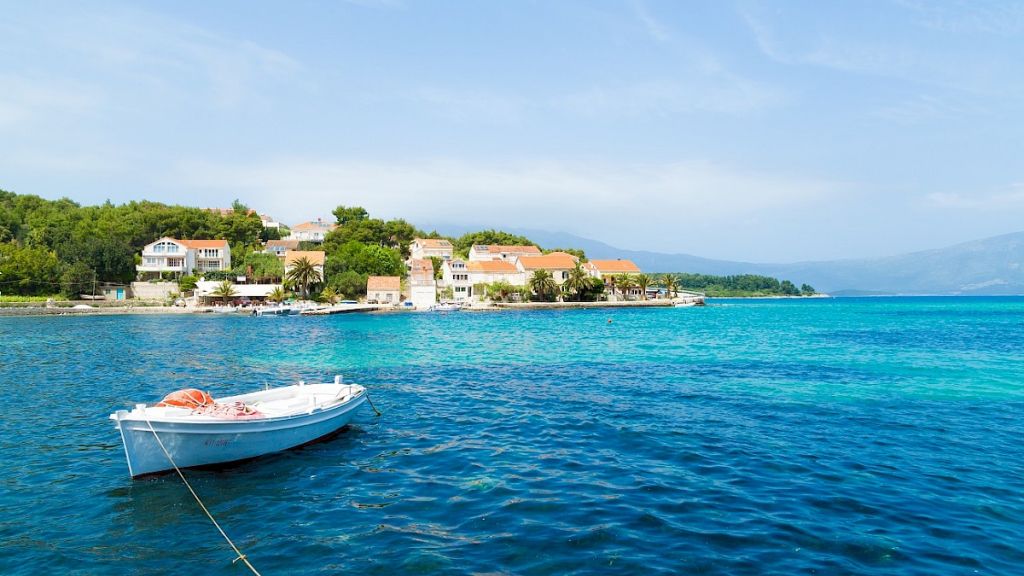 Beautiful yacht charter destination by Contact Yachts - Lumbarda village at Korcula island in Croatia, for sailing a rented yacht in the Adriatic