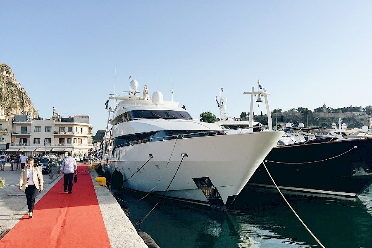Contact Yachts visiting beautiful Greek town Nafplio during Mediterranean Yachts Show in 2017_21
