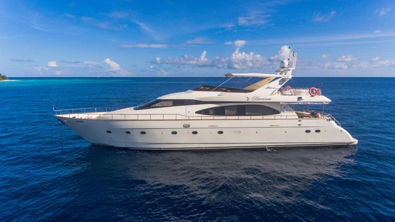 superyacht in maldives