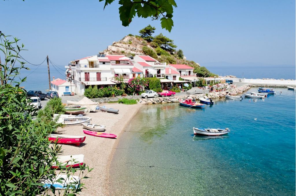 Beautiful Samos Island In Greece