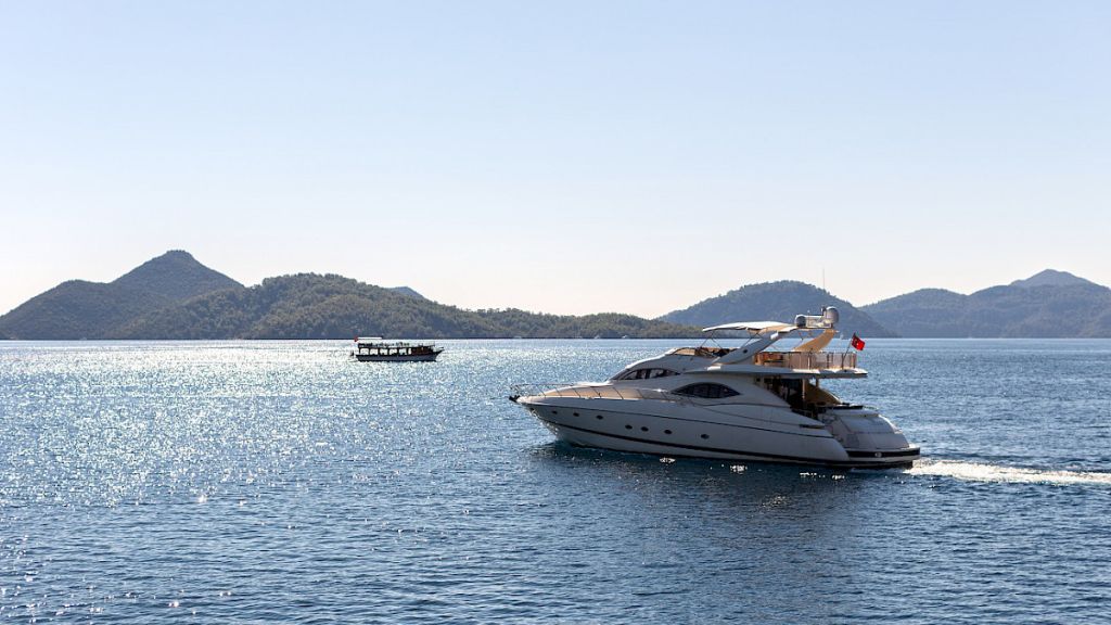 Tersane island in Turkey is beautiful to visit during yacht charter family vacation