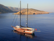 Luxury charter gulet yacht Kaya Guneri Plus for rent in Greece and Turkey