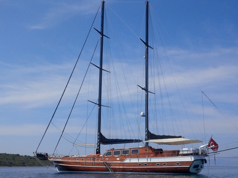 Luxury charter gulet yacht Kaya Guneri Plus for rent in Greece and Turkey