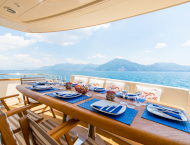 RIVIERA Motor Yacht for Rent in Italy, Sardinia, Olbia, Porto Cervo, Corsica, Naples, Amaltfi with Contact Yachts